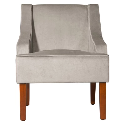Velvet Swoop Armchair - HomePop - Image 16