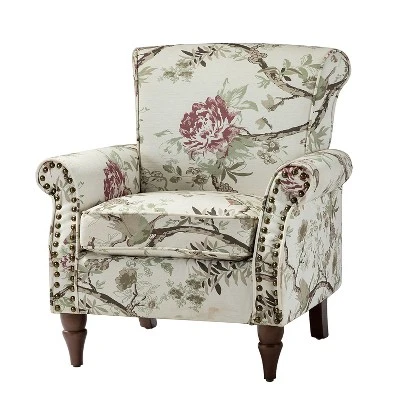 Araceli Traditional Comfy Floral Livingroom Armchair | ARTFUL LIVING DESIGN - Image 16