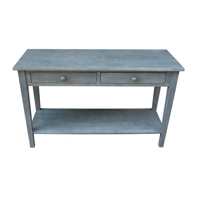 Spencer Console Server Table Antique Washed Heather Gray - International Concepts - Image 8