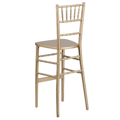 Flash Furniture HERCULES Series Gold Wood Chiavari Barstool - Image 6