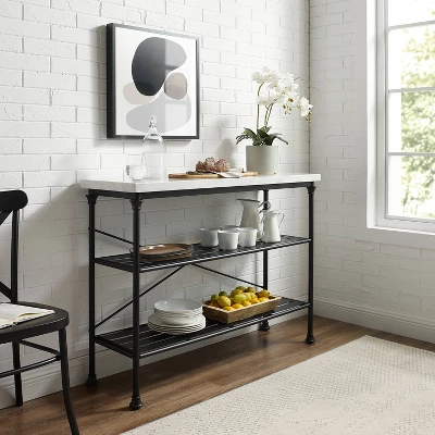 Madeleine Console Matte Black - Crosley - Image 3