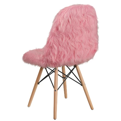 Emma And Oliver Shaggy Dog Fur Accent Chair - Image 6