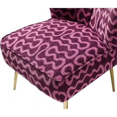 Urbain Wooden Upholstery Accent Side Chair With Tufted Back | Karat Home - Image 3