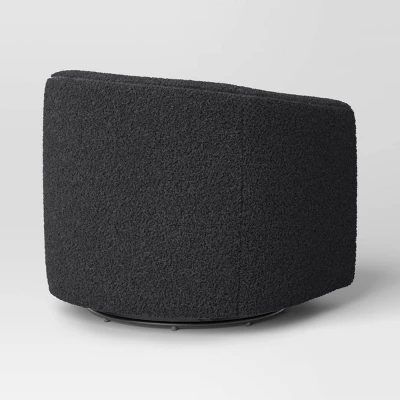 Aveline Large Scale Faux Shearling Swivel Chair - Threshold™ - Image 3