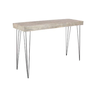 Rectangular Modern Wood Console Table Brown - Olivia & May