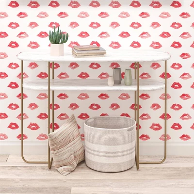 Athena Console Table White Marble - Novogratz - Image 2