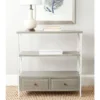 Chandra Console Table With Storage Drawers- Ash Grey - Safavieh