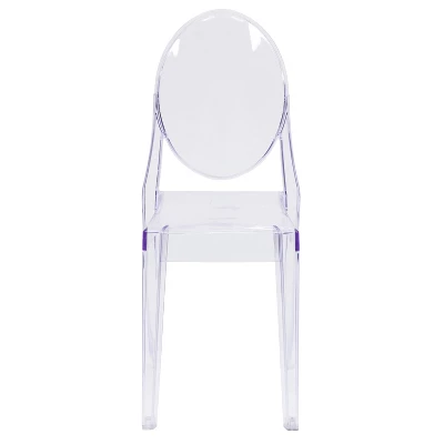 Emma And Oliver Ghost Side Chair In Transparent Crystal - Image 8