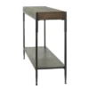 Industrial Metal Console Table Dark Brown - Olivia & May