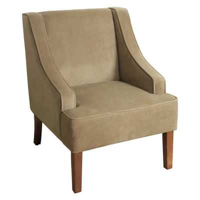 Velvet Swoop Armchair - HomePop - Image 4
