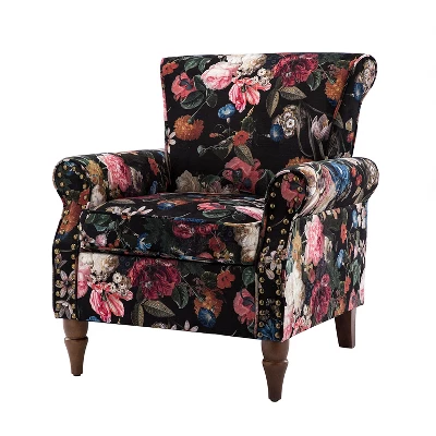Araceli Traditional Comfy Floral Livingroom Armchair | ARTFUL LIVING DESIGN - Image 19