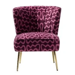 Urbain Wooden Upholstery Accent Side Chair With Tufted Back | Karat Home