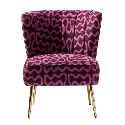 Urbain Wooden Upholstery Accent Side Chair With Tufted Back | Karat Home