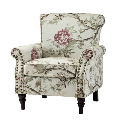 Upholstered Assunta Armchair With Nailhead Trim | Karat Home - Image 12