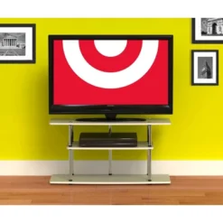 Designs2Go 3 Tier Wide TV Stand For TVs Up To 43" - Breighton Home