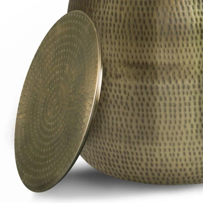 Riva Metal Storage Accent Table - WyndenHall - Image 5