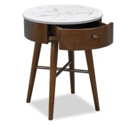 Wayne Side Table Walnut - Poly & Bark
