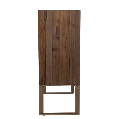 Glacerad Reclaimed Wood Cabinet Brown - Aiden Lane - Image 5