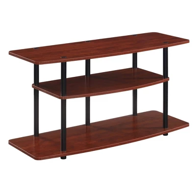 Designs2Go 3 Tier Wide TV Stand For TVs Up To 43" - Breighton Home - Image 11