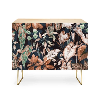 Marta Barragan Camarasa Lush Vintage Dark Jungle Credenza - Deny Designs - Image 4