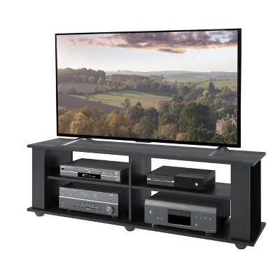 Flat Panel TV Stand For TVs Up To 68" Ravenwood Black - CorLiving - Image 4