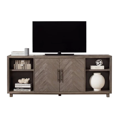 Palisades 2 Door Console TV Stand For TVs Up To 80" Gray - Martin Furniture - Image 8