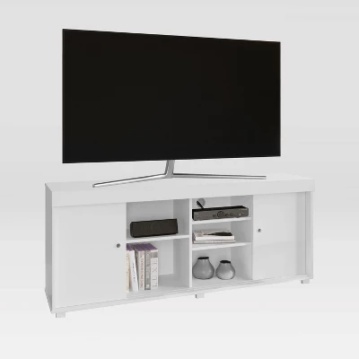 TV Stand For TVs Up To 65" With Storage White - Techni Mobili
