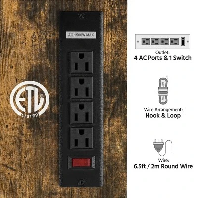 Yaheetech 55 Inch Industrial TV Stand 3-Layer TV Shelf - Image 5