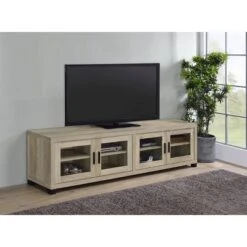 Sachin 4 Door TV Stand For TVs Up To 85" - Coaster