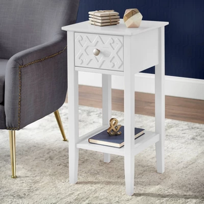Raya End Table White - Buylateral