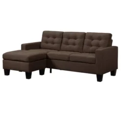 81" Earsom Sofa Brown Linen - Acme Furniture