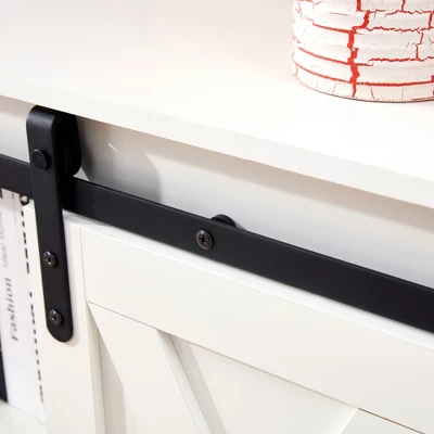 46.9'' Wooden Storage Cabinet With Two Sliding Barn Doors - ModernLuxe - Image 9