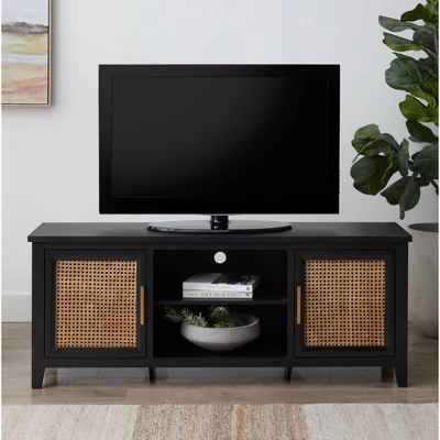 Cane Quick Assembly TV Stand For TVs Up To 60" - Brookside Home