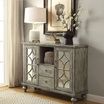 Velika Accent Table Weathered Gray - Acme Furniture - Image 8