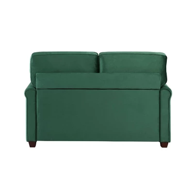Nielson Convertible Futon Sleeper Loveseat Green - Lifestyle Solutions - Image 6