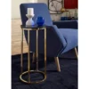 Ellias Round Side Table Black/Gold - Finch