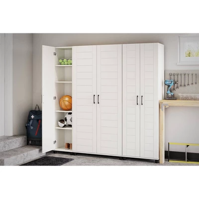 Portford 24" Wide 2 Door Shiplap Cabinet White - Room & Joy - Image 8