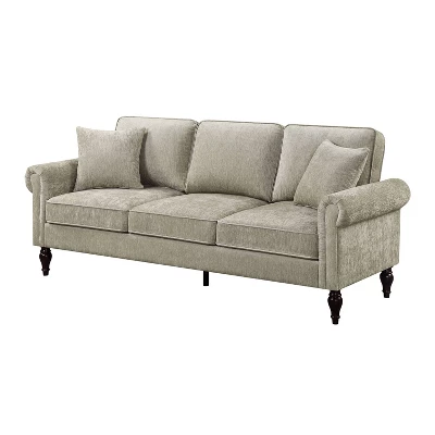 Evok Contemporary Chenille Upholstered Sofa - MiBasics - Image 11
