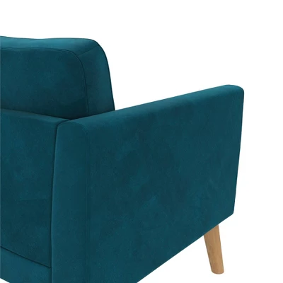 Gloria Upholstered 3 Seater Velvet Sofa - CosmoLiving By Cosmopolitan - Image 6