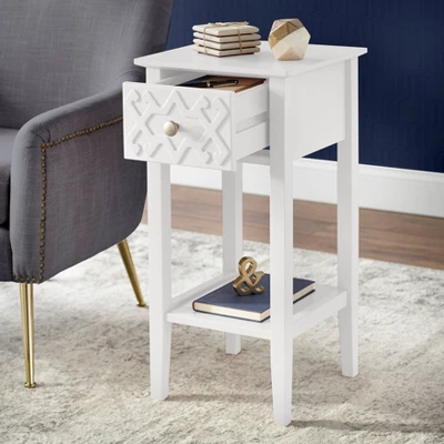 Raya End Table White - Buylateral - Image 2