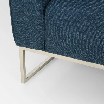 Canisbay Modern Sofa Navy Blue - Christopher Knight Home - Image 5