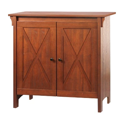 Saint Birch Hawksbury 2-Door Storage Cabinet, Cherry