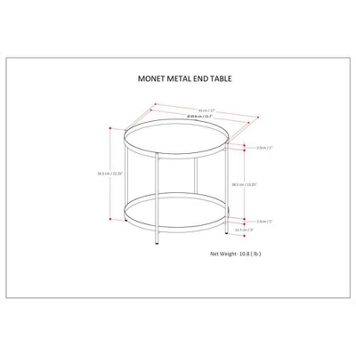 Lipton Metal End Table - WyndenHall - Image 6