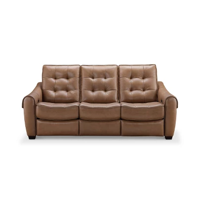Elliot Leather Power Recliner Sofa Camel - Abbyson Living - Image 2