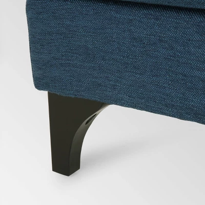 Postwick Contemporary Tufted Sofa Navy Blue - Christopher Knight Home - Image 5