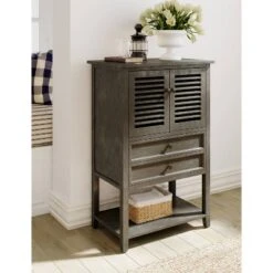 Elmhurst Cabinet Dark Gray - Finch