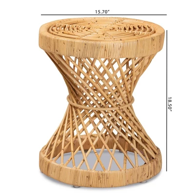 Seville Rattan End Table Natural - Bali & Pari - Image 5