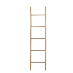 Blanket Storage Decorative Ladder Natural Maple - Flora Home