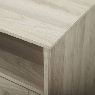 4 Door Modern Media Center TV Stand For TVs Up To 65" Birch - Saracina Home - Image 4