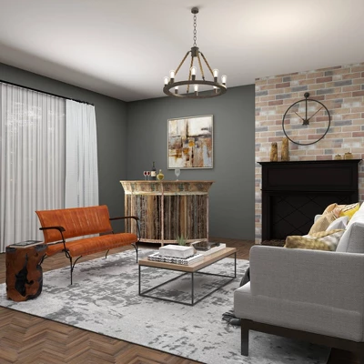 Vintage Leather Loveseat Brown - Olivia & May - Image 11